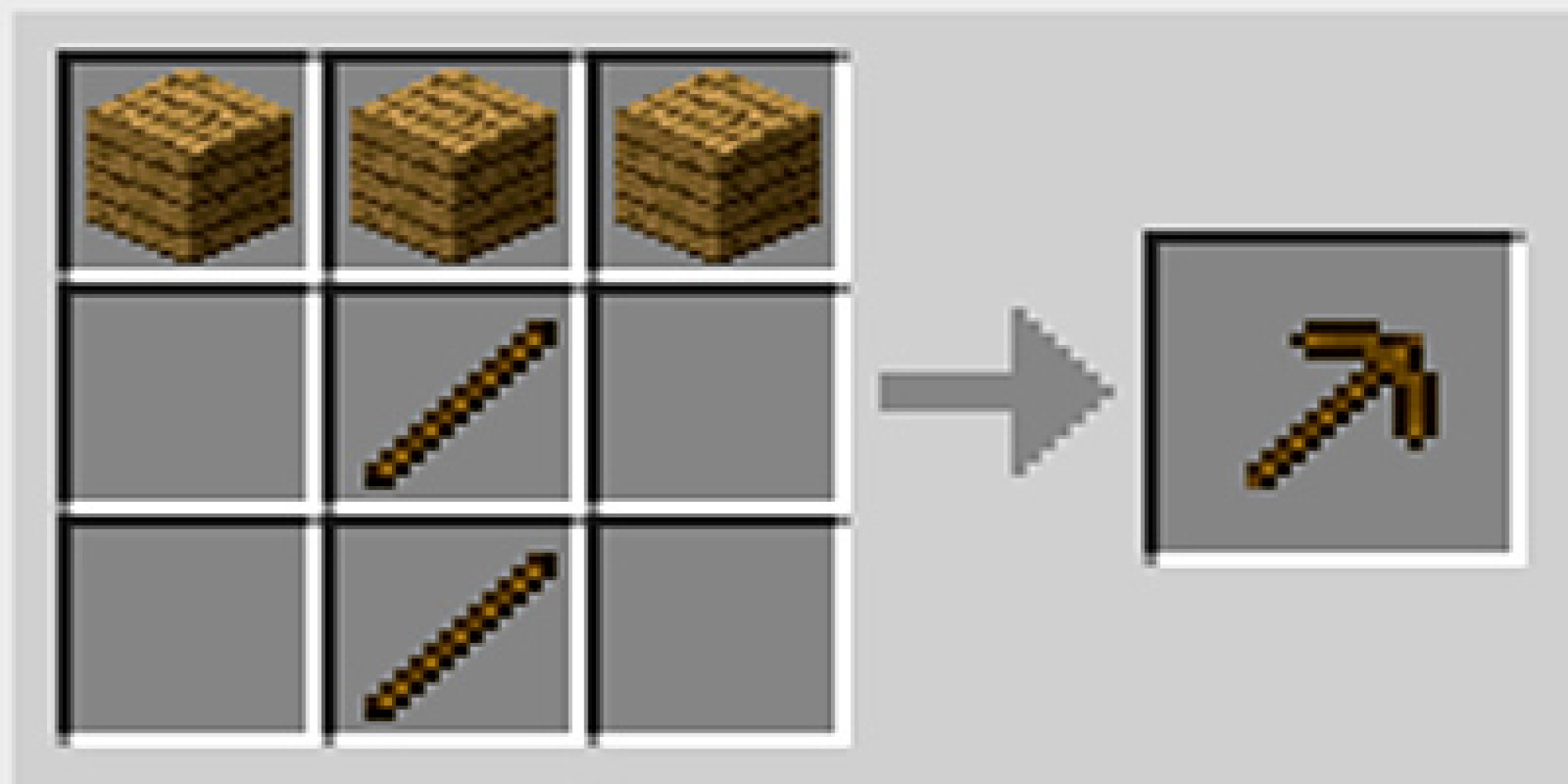 Como Fazer Picareta Pickaxe No Minecraft