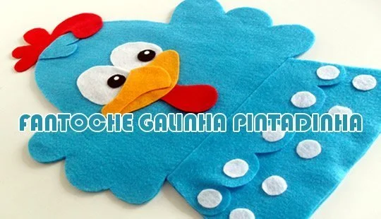 como fazer fantoche galinha pintadinha