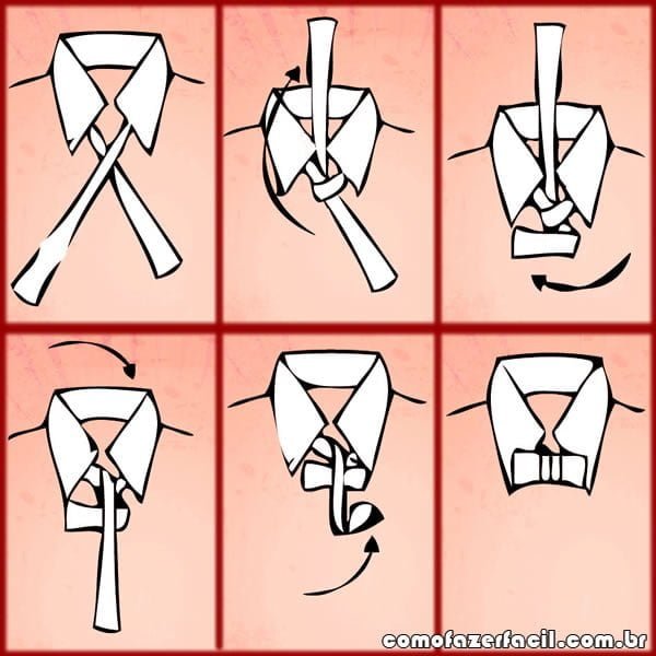 como fazer no de gravata borboleta