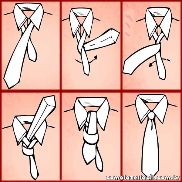 como fazer no de gravata four in hand