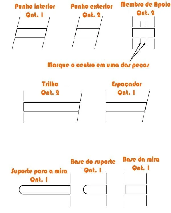 base de corte crossbow caseira