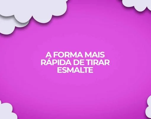 tirar esmalte rapido da unha