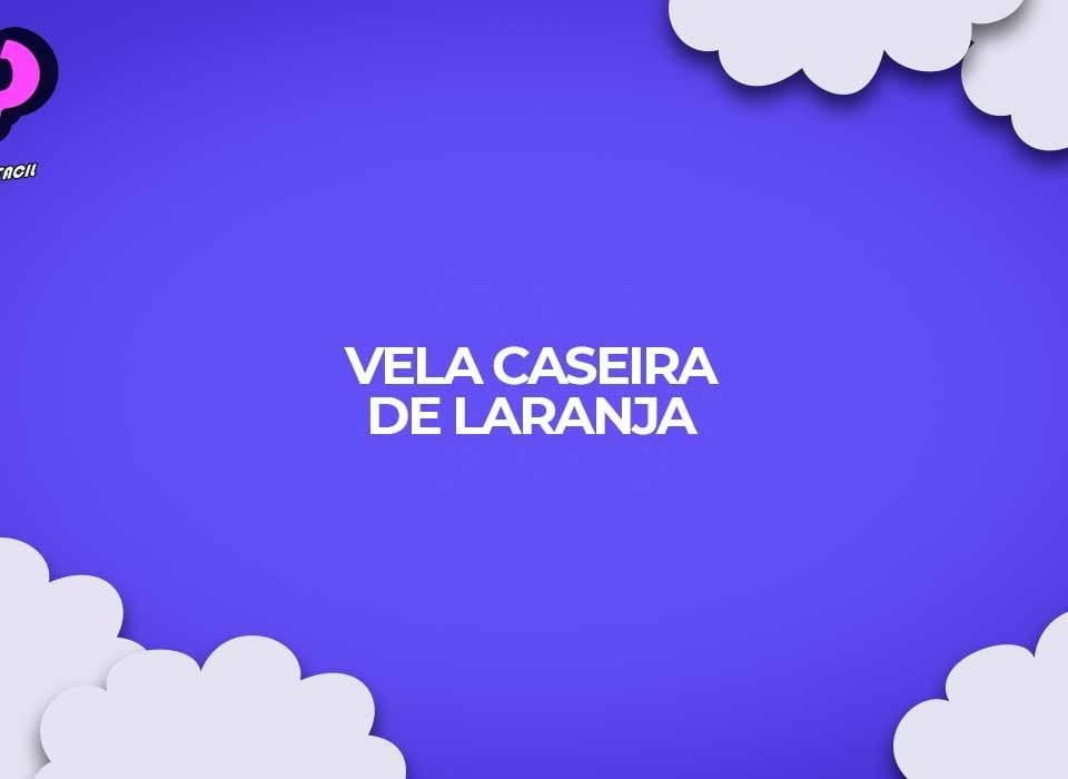 vela caseira de laranja