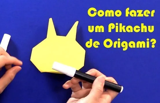 como fazer pikachu de origami