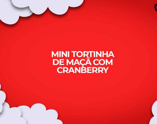 mini torta de maca com cranberry