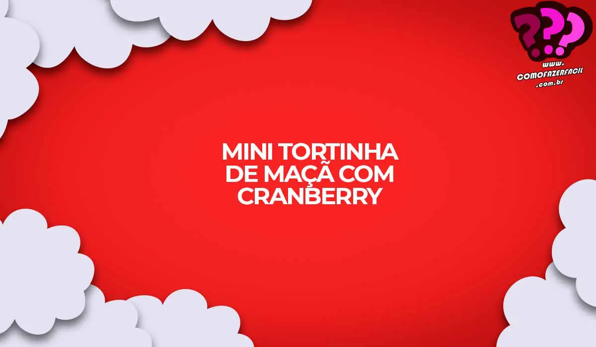 mini torta de maca com cranberry
