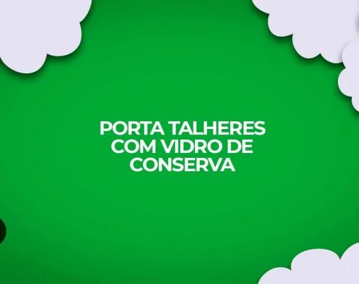 porta talher com vidro conserva
