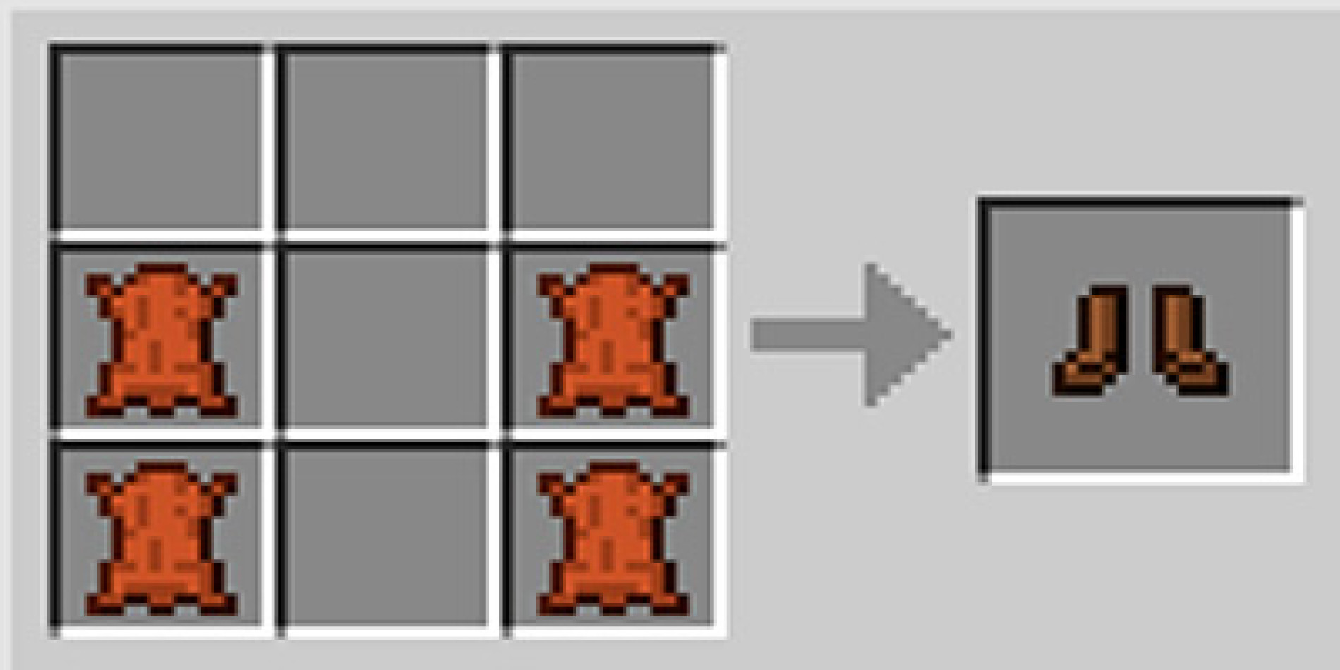 Como fazer botas boots no Minecraft