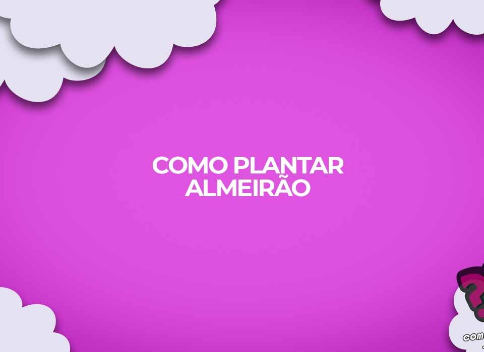 como plantar almeirao