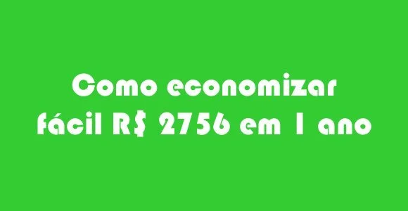 como economizar em 1 ano dinheiro