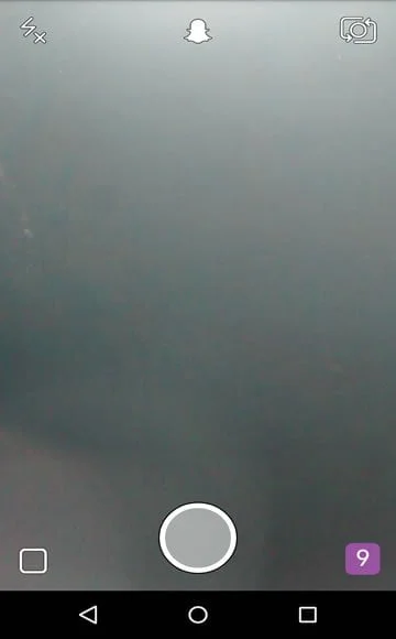 tela principal snapchat