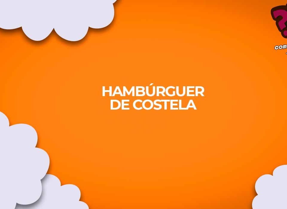 como fazer hamburguer de costela