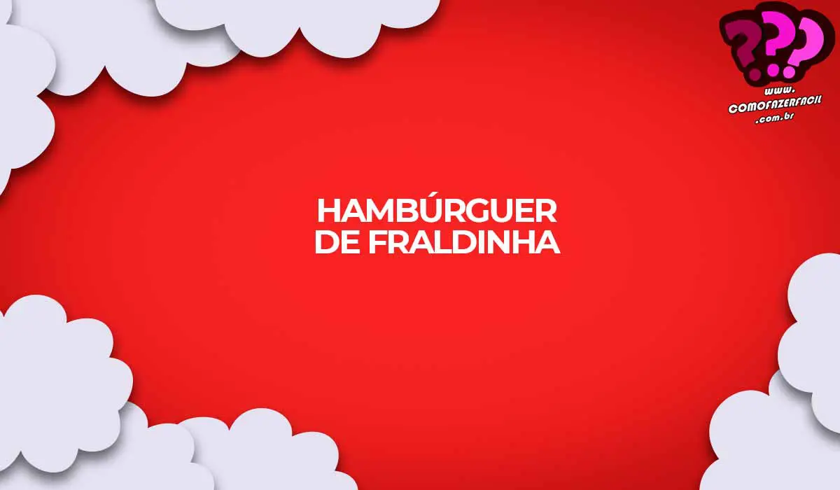 como fazer receita hamburguer fraldinha