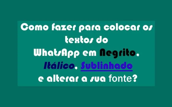 whatsapp negrito italico tracado fonte