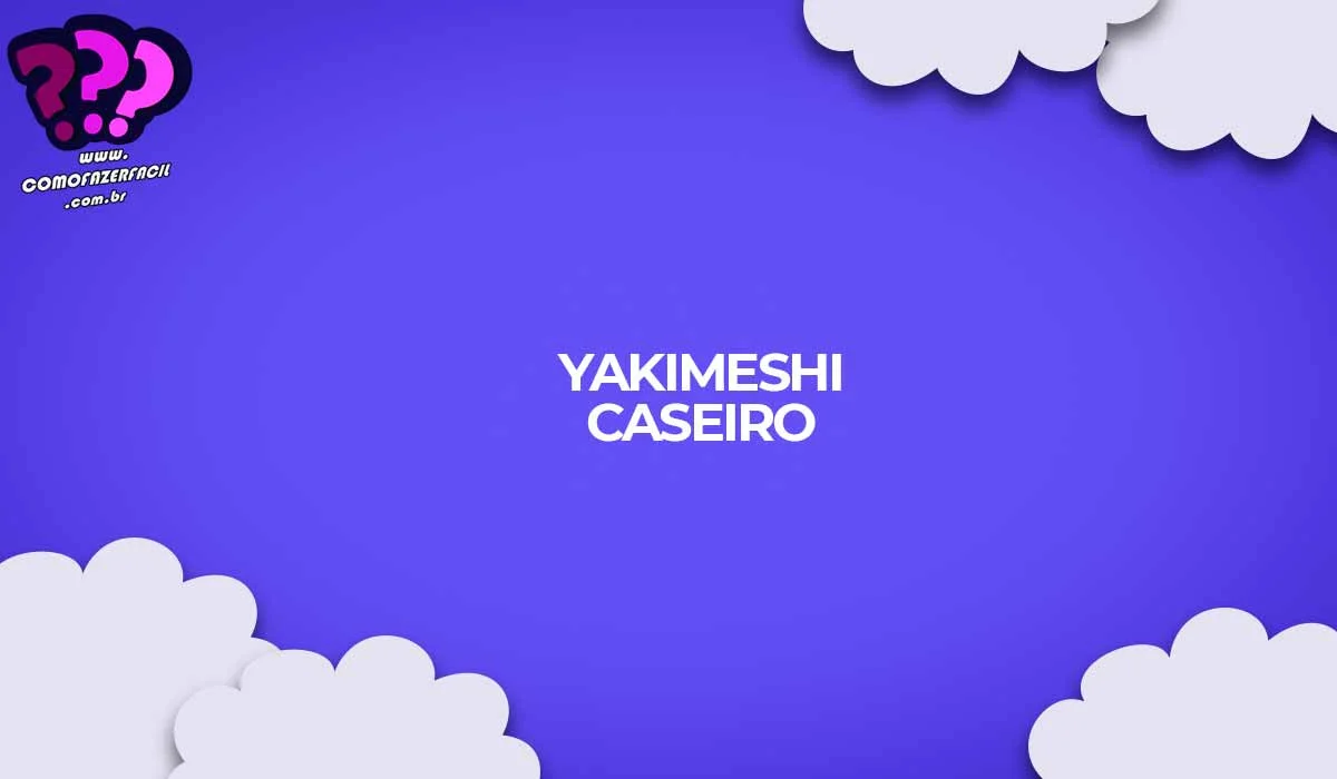 como fazer yakimeshi receita passo a passo