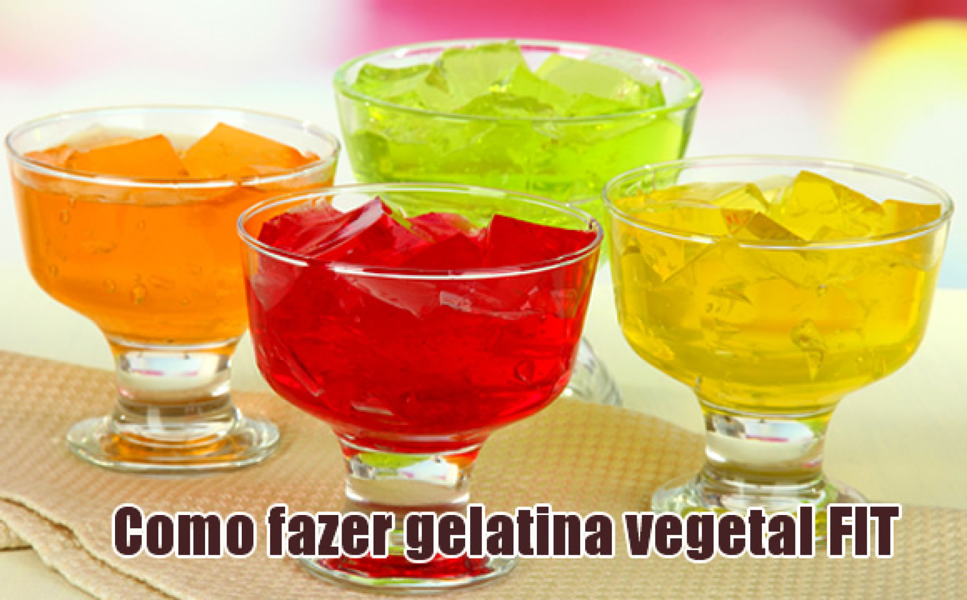 Como fazer gelatina vegetal FIT com ÁgarÁgar