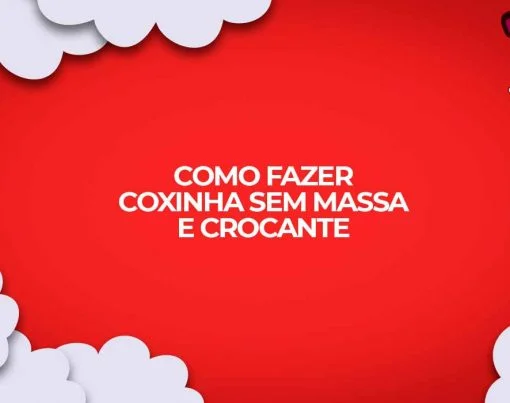 como fazer coxinha sem massa receita