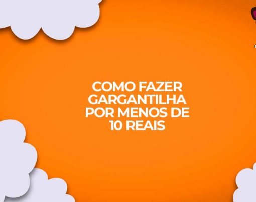 como fazer gargantilha barata