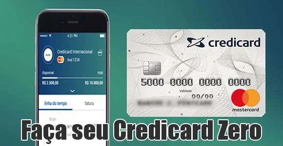 como fazer credicard zero itau