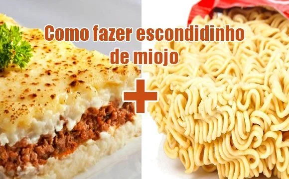 como fazer escondidinho miojo