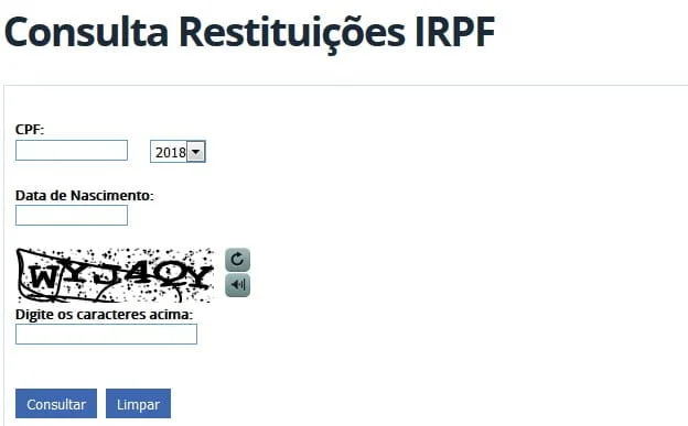 consulta online restituicoes irpf imposto renda