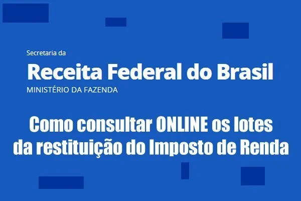 consulta restituicao lote imposto renda internet