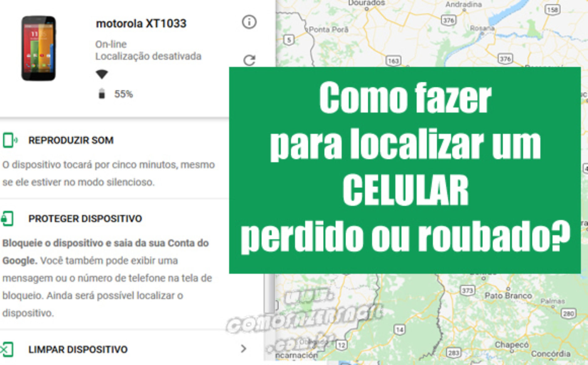 App que rastreia celulares em tempo real usando compartilhamento de localização.