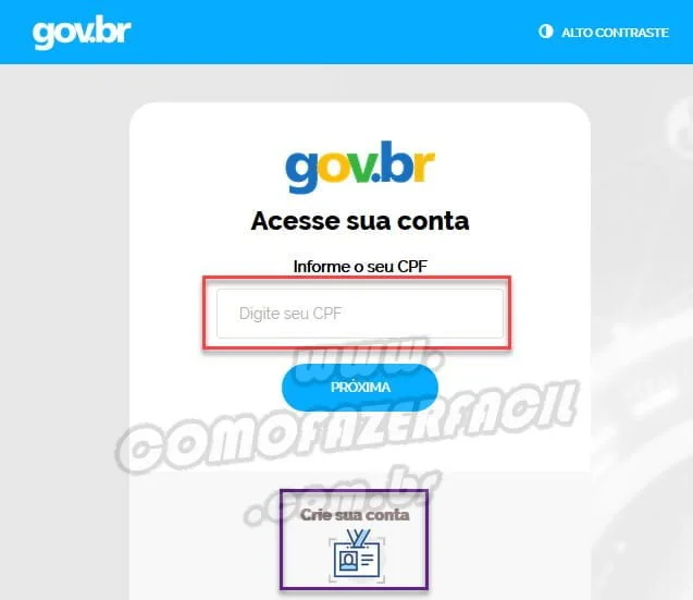 login gov br para acessar contracheque inss