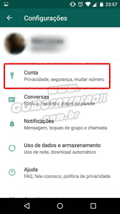configurando conta para nao receber mais convites de grupo whatsapp