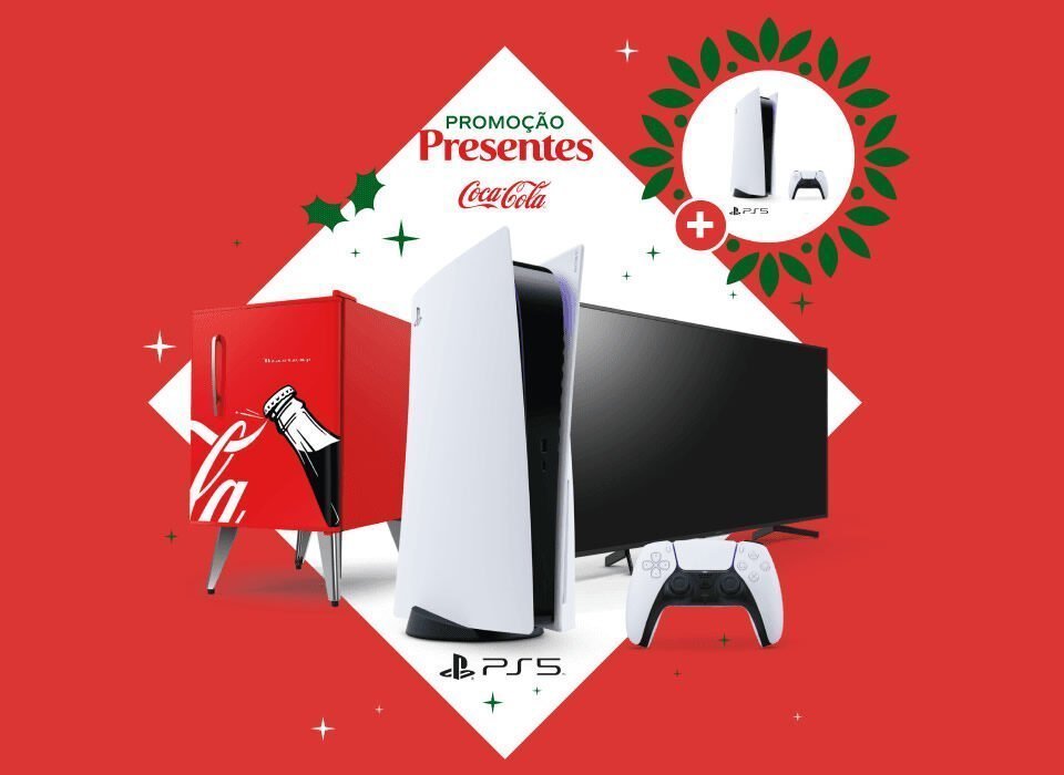 promocao coca cola presentes playstation cinco