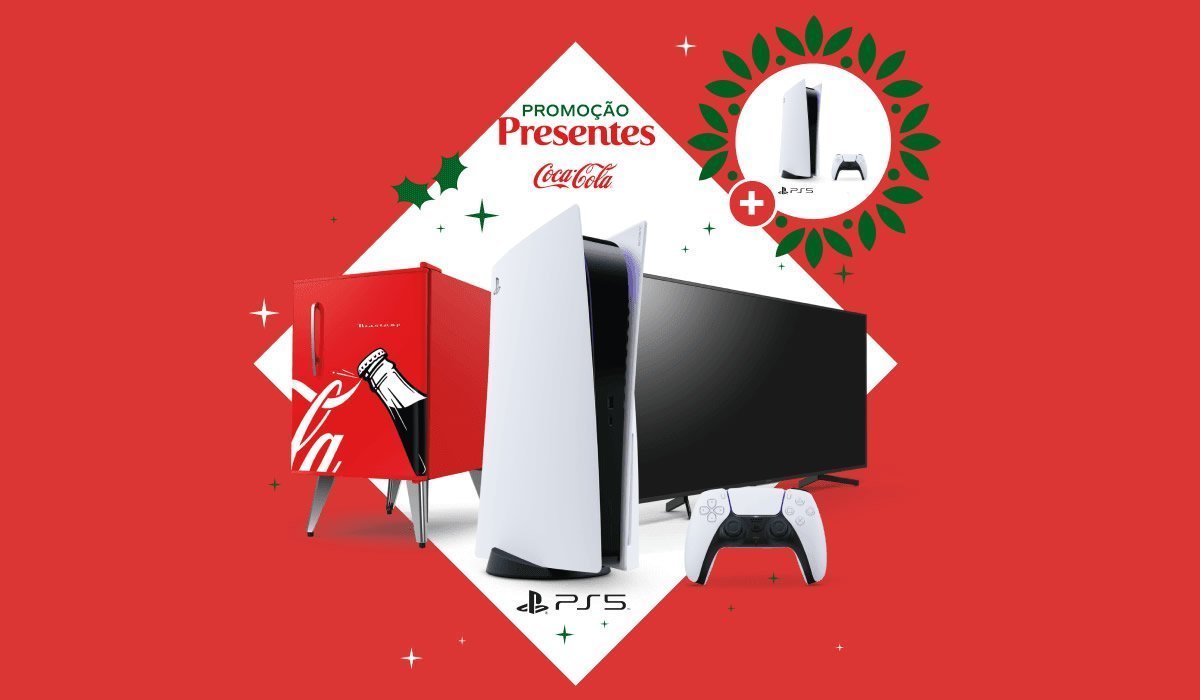 promoção coca cola presentes playstation cinco