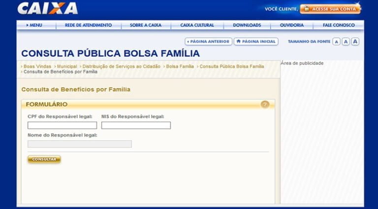 Como Fazer A Consulta Do Saldo Do Bolsa Família 5653