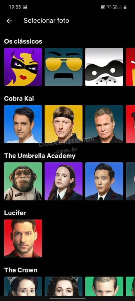 como alterar foto do perfil na conta netflix