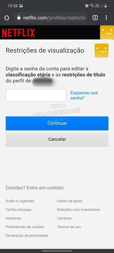 como editar perfil configuracoes avancadas na netflix