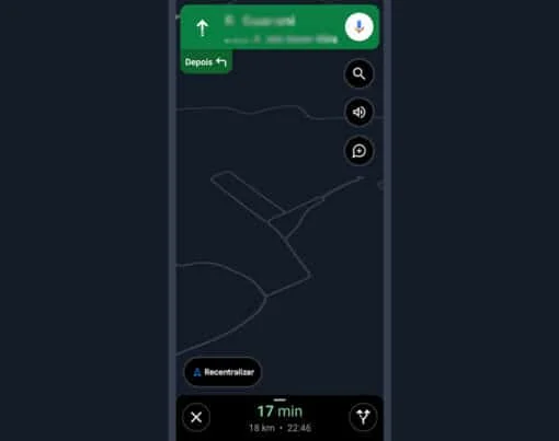 como ativar modo noturno do google maps app android