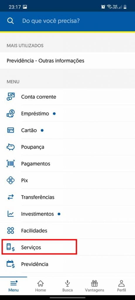 fazendo prova de vida pelo app do banco do brasil