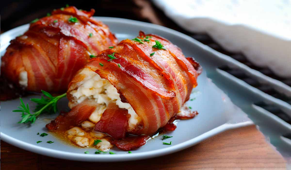 Como fazer tiras de bacon empanadas muito fácil.