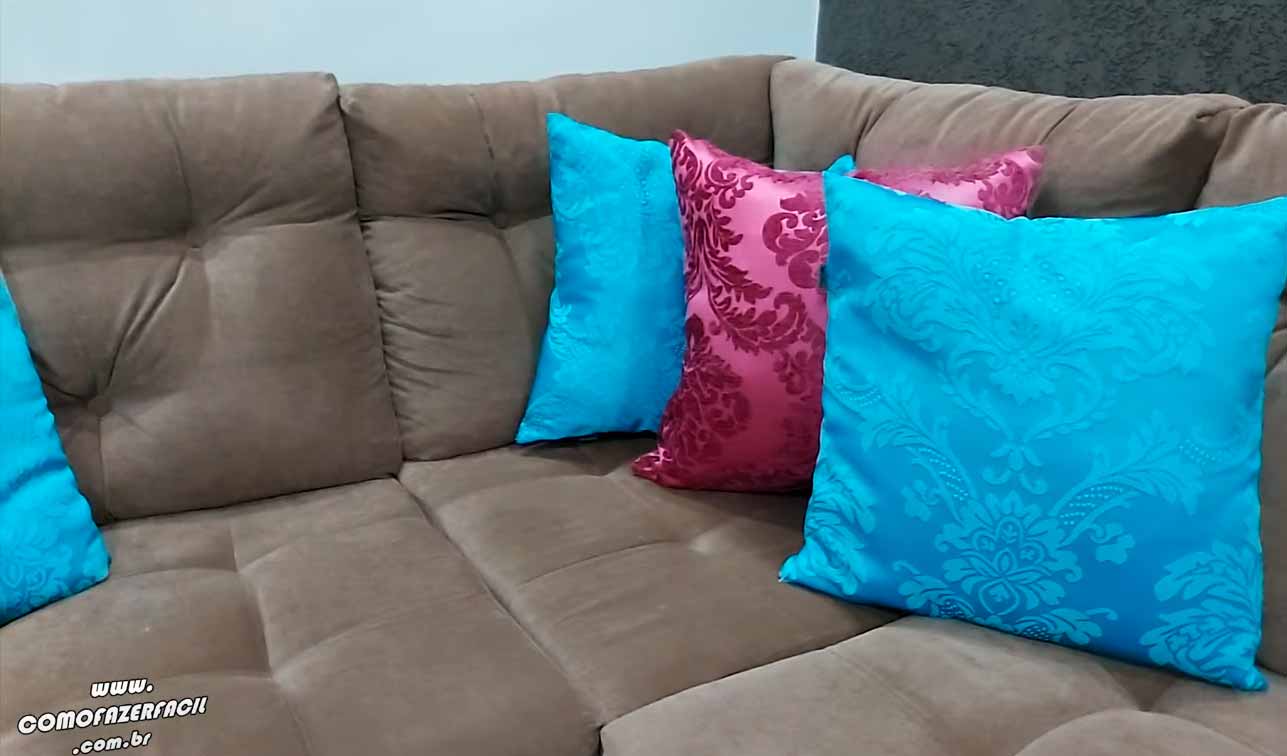 Como fazer capas para almofadas de sofá