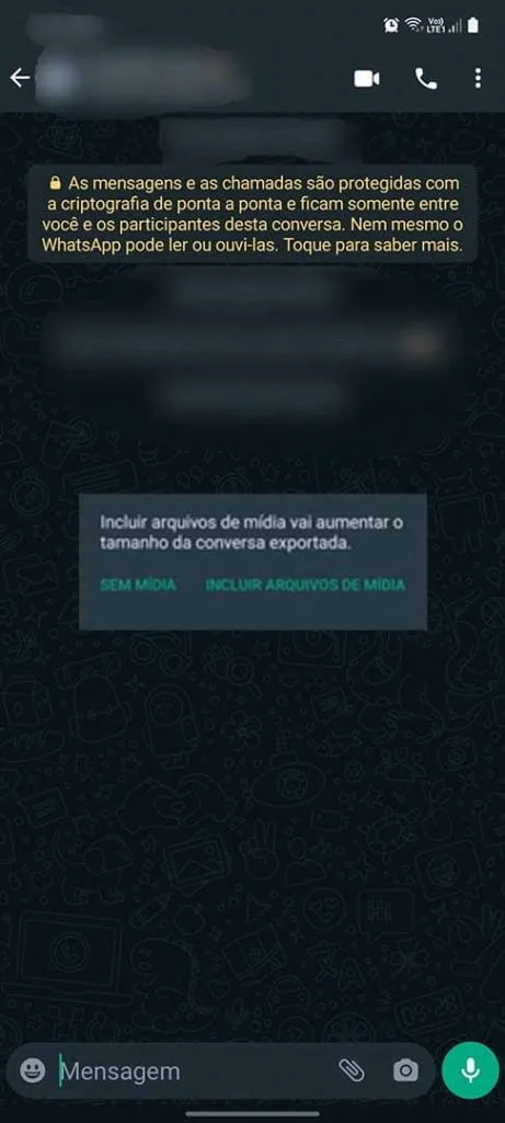 incluir arquivos de midia na exportação de conversas do whatsapp para o telegram