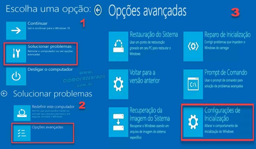 Maneiras de iniciar o Windows 11 em Modo de Segurança