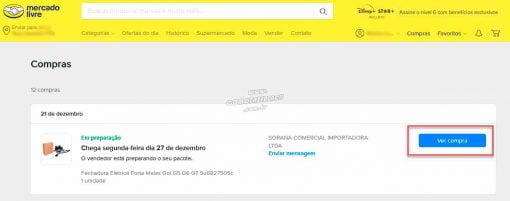 Rastreando pedidos do Mercado Livre