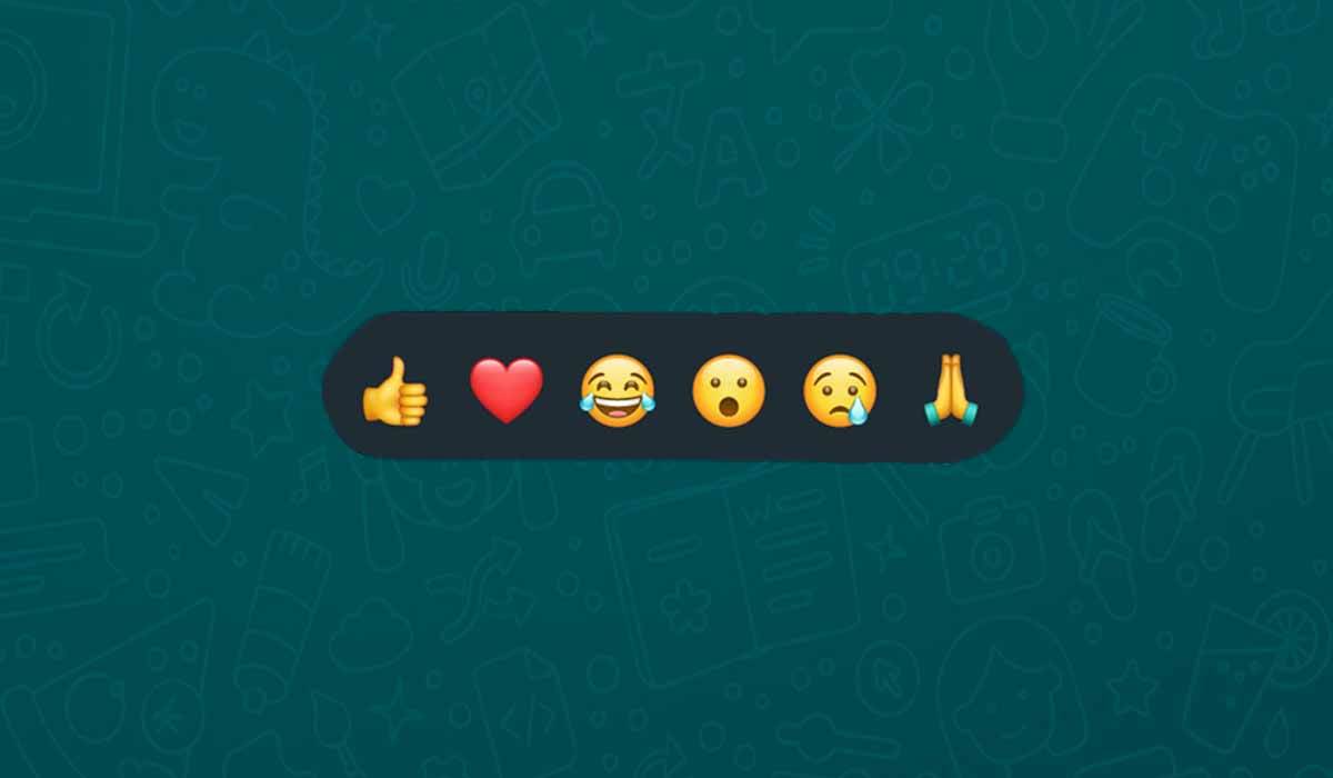 Como reagir a mensagens no WhatsApp com emojis.