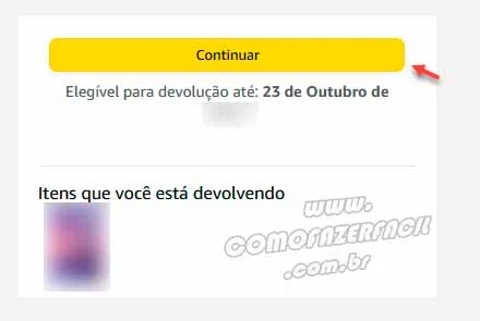 Dando sequência na devolução de presentes ganhados na Amazon.