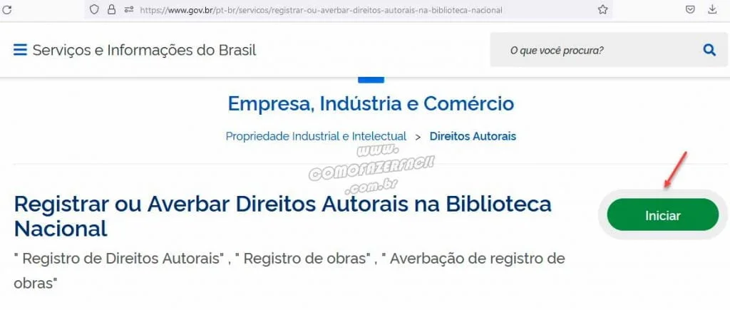 Registrando músicas, desenhos, fotos, projetos e outras obras online.