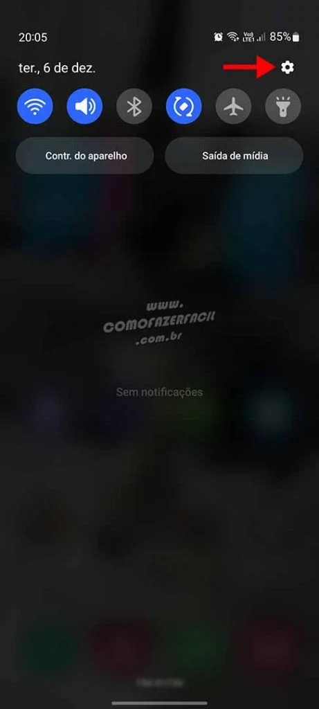 Como ativar notificação de luz na borda de celulares Samsung.