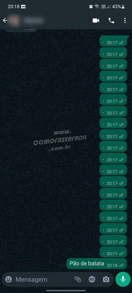 Como recuperar mensagens excluídas no WhatsApp.