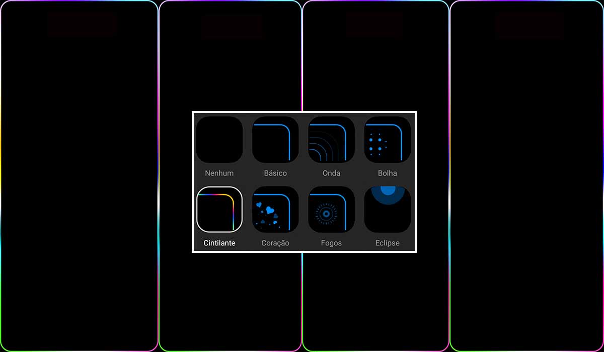 Passo a passo como colocar borda iluminada LED na tela celulares Samsung.