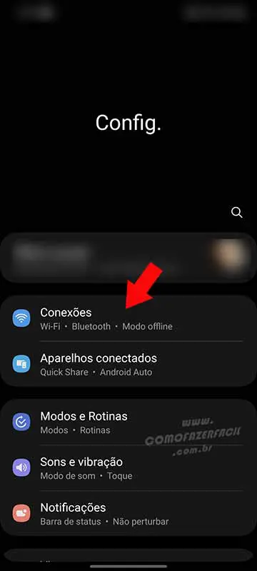 Conexões Wifi para descobrir a senha.