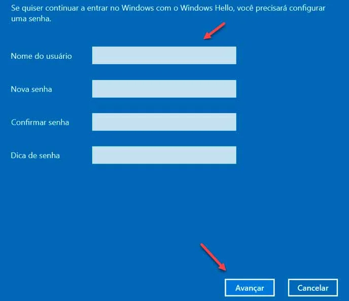 Criando um novo login local para retirar senha de login do Windows 10.