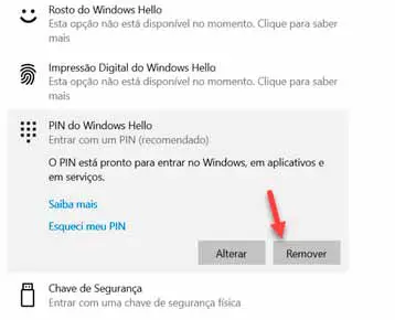 Removendo senha do login do Windows 10.